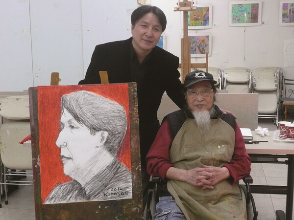 김흥수 화백이 그려준 초상화