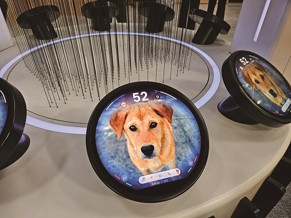 삼성디스플레이의 원형 디스플레이&nbsp;ⓒ김형준<br>