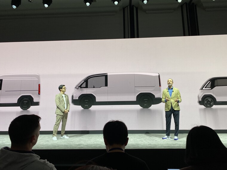 CES 2024 미디어 데이에서 기아가 PBV를 발표하는 모습 ⓒ정치연 기자<br>