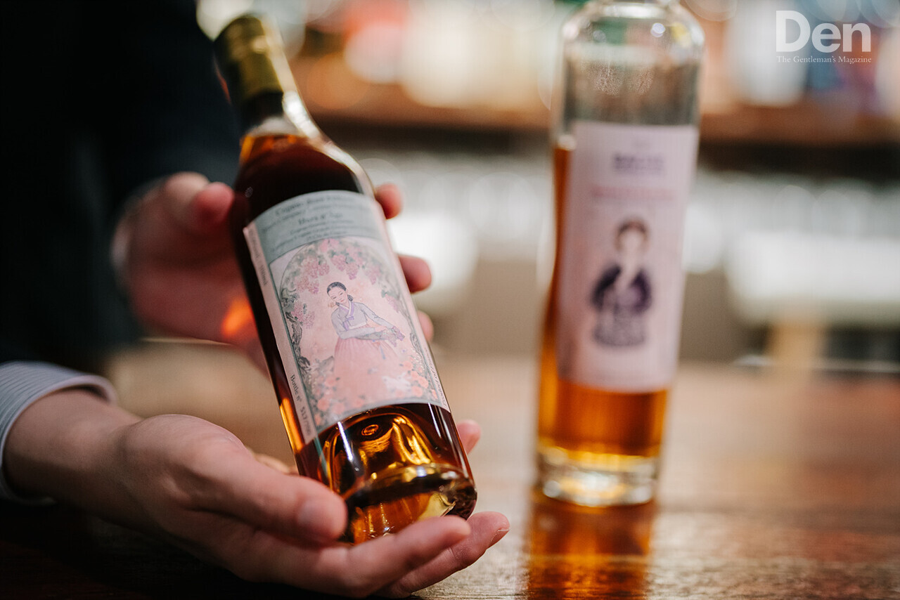 장 퓨 오다쥬 ‘한복’ 에디션. 김남일 원장이 라벨을 직접 고안했다. ⓒ Den