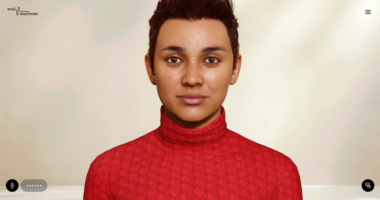 소울머신의 가상인간은 고객의 감정을 파악하고 이에 맞춰 알맞은 목소리 톤과 얼굴 표정으로 대답한다. ⓒsoulmachine