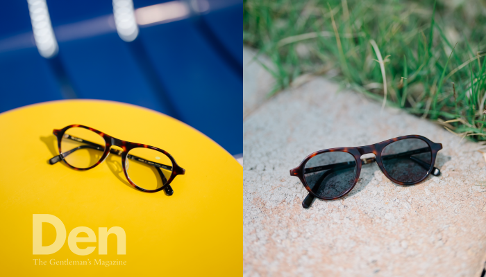 동일한 선글라스가 변색되기 전의 모습(좌)과 변색된 후의 모습(우).&nbsp;ⓒDen