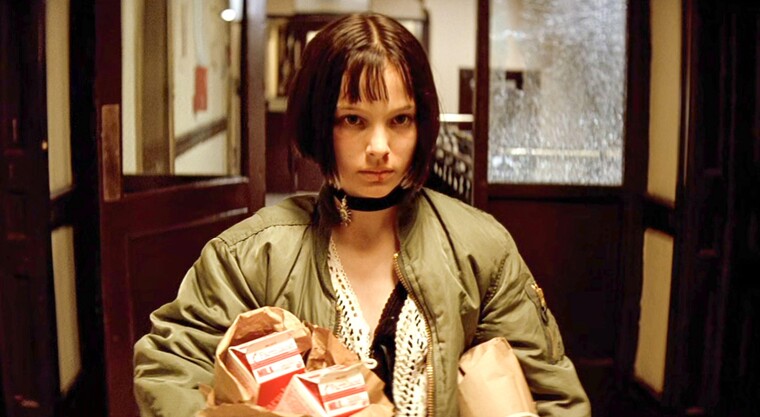 [레옹]의 뤼크 베송 감독은 내털리 포트먼의 순수하면서도 어두운 매력을 발견해 마틸다 역에 캐스팅했다.©alamy