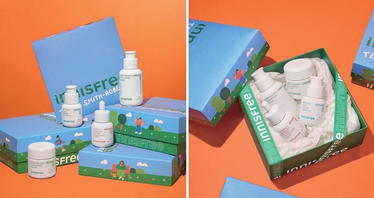 올해 초 이니스프리와 진행한 아트 컬래버레이션. ⓒ핀즐