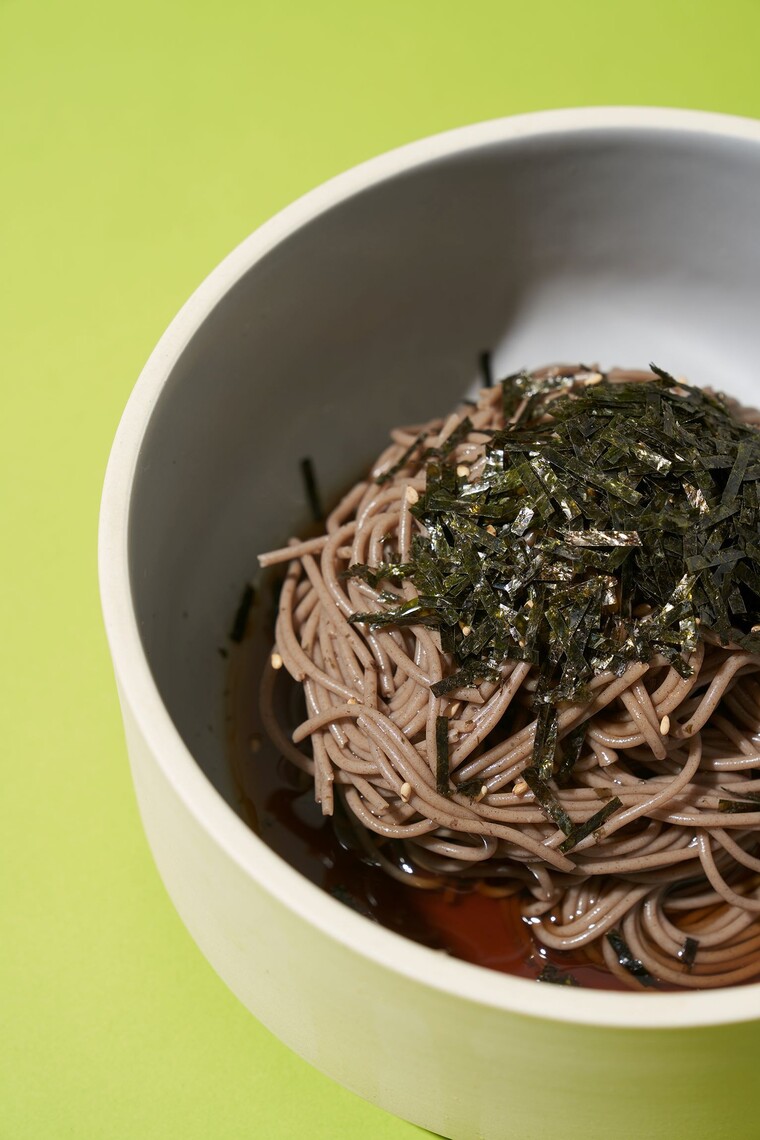 메밀두유면으로 만든 들기름막국수.&nbsp;ⓒ풀무원<br>