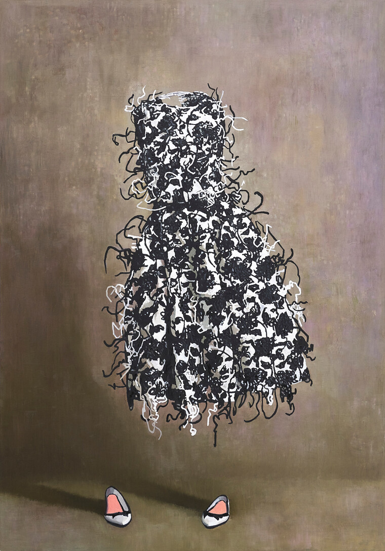 유령패션13(ghost &nbsp;fashion)162.2x112.1cm, oil on canvas, 2021 ⓒ 안창홍<br>